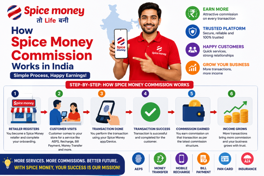 How Does Spice Money Commission works In India?