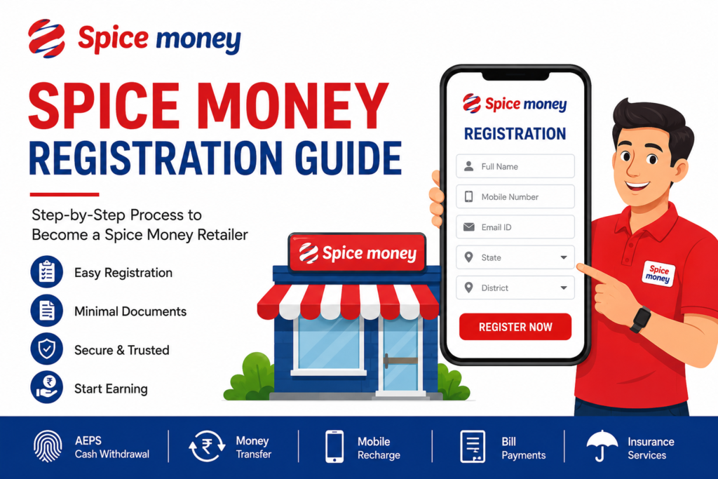 Spice Money Registration Guide step-by-step for new retailers in India