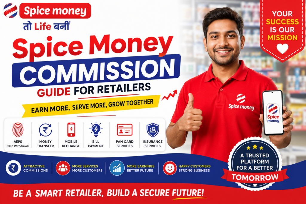 Spice Money Commission benefits for retailers